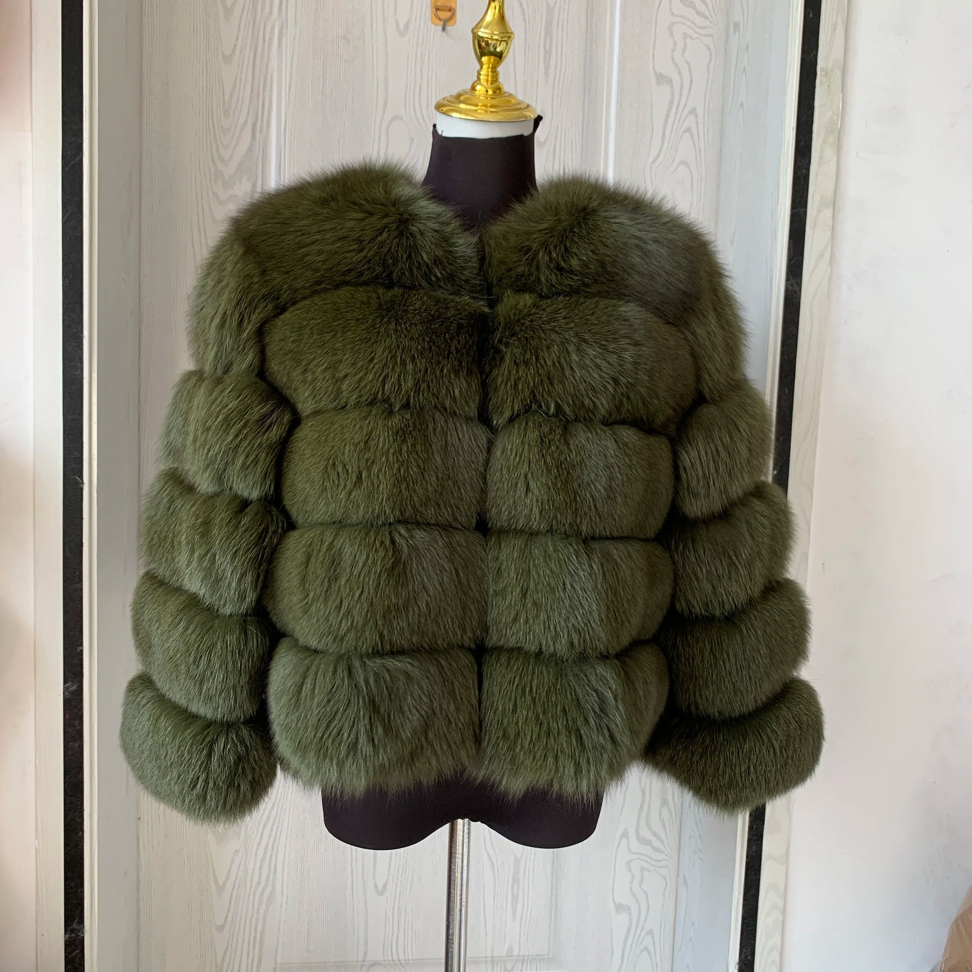 New real fox fur coat women's winter warm natural fur jacket Short raccoon fur coat 100% real fur coat high quality hot sale
