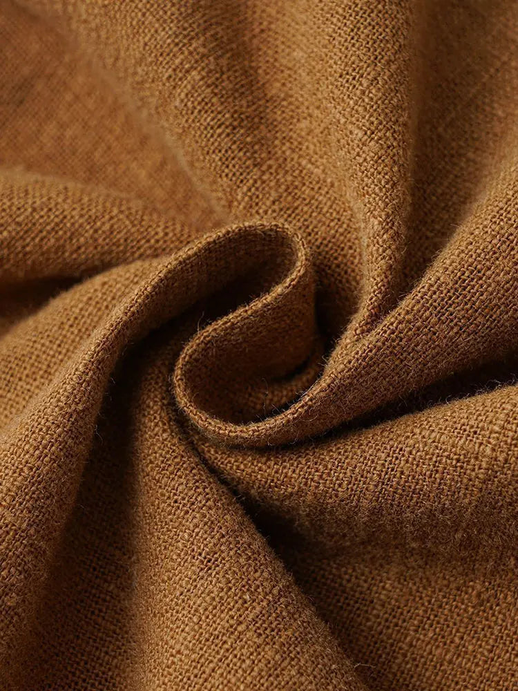 Casual Cotton Linen Chino Pants Men Wide Leg Lightweight Baggy Cotton Sweatpants Male Walking  Jogger Trousers Work