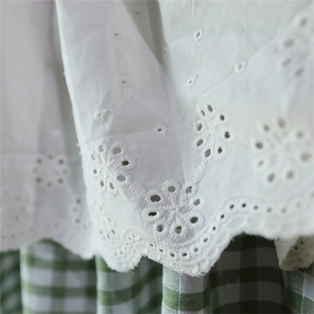 Clochef-plaid linen curtains for kitchen, short curtains with pocket and pocket, small window treatment, living room, 1pc