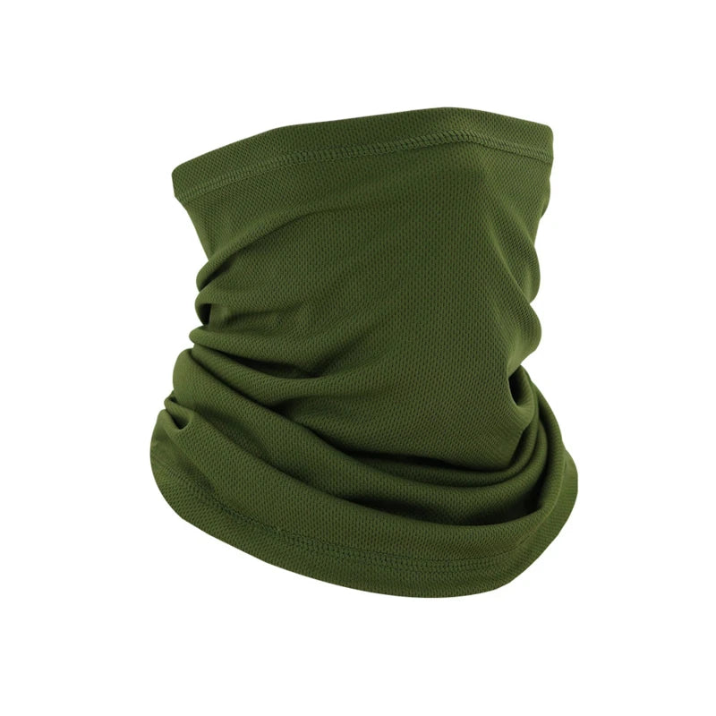 Men Windproof Neck Gaiter Elastic Tube Scarf Ear Cover Male Head Scarves Half Face Sun Ring Headscarf Headband Bandana