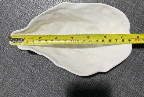 White Oyster Ceramic Bowl Hotel Tableware Dining Plate Fruit Plate Salad Bowl Dessert Bowls Cold Mixing Bowls Dim Sum Dish Tray