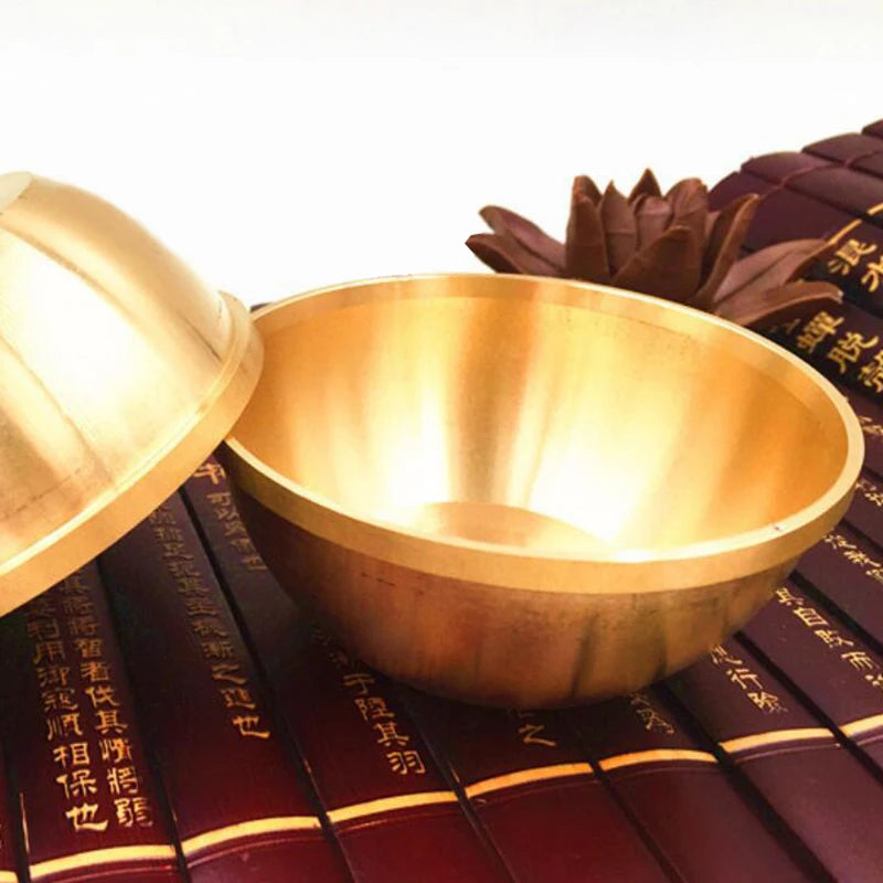 Copper Tibetan Bowl Buddha Disciples to Supply Water Meditation Mini Brass Cup Home Desk Decor 7Set