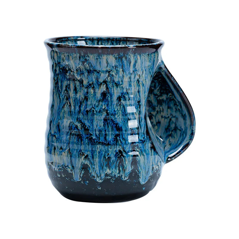 Ceramic  Makeup Cup High Beauty Water Cup   Couple Cup Latte Cup Warm Hand Cup