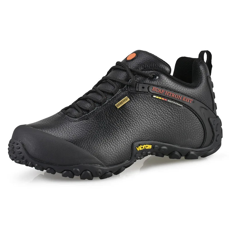Genuine Leather Autumn Winter Men Outdoor Sneakers Casual Shoes Men's Walking Boots Climbing Shoes Flats Safety Work Shoes