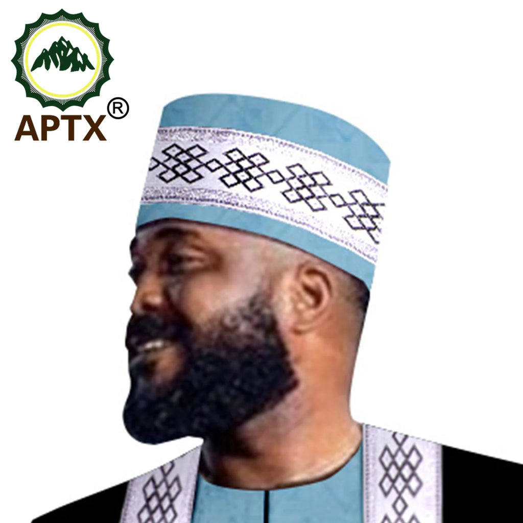 Men Prayer Hats Islamic African Muslim Kippah Arab Webbing Caps Men Arabia Cotton Embroidery Wrap Muslim Islam Men Hat Headscarf