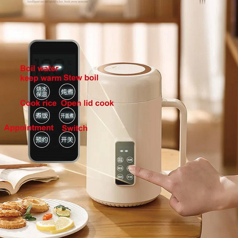 220V Multifunctional Electric Stew Pot 12h Reservation Baby Porridge Special Pot 1L Automatic Health Pot Portable Mini Stew Pot