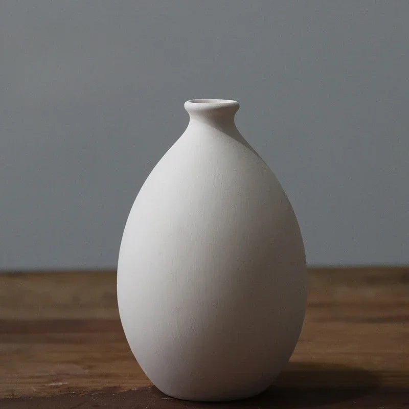 Plain Vas Photography  Arrangement Creative and Minimalist Decoration Pottery Props for Home Nordic Ins Style Plain Ceramic Vase