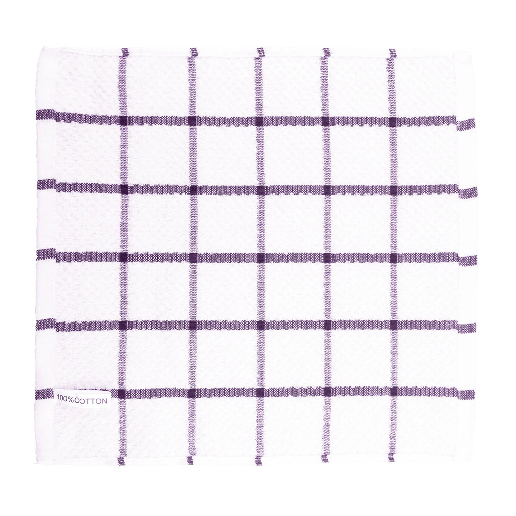 Plaid Cotton Kitchen Dish Cloths, Kitchen Rags, Hand Towel, Super Soft and Absorbent Washcloths,12x12in, 6 Packs