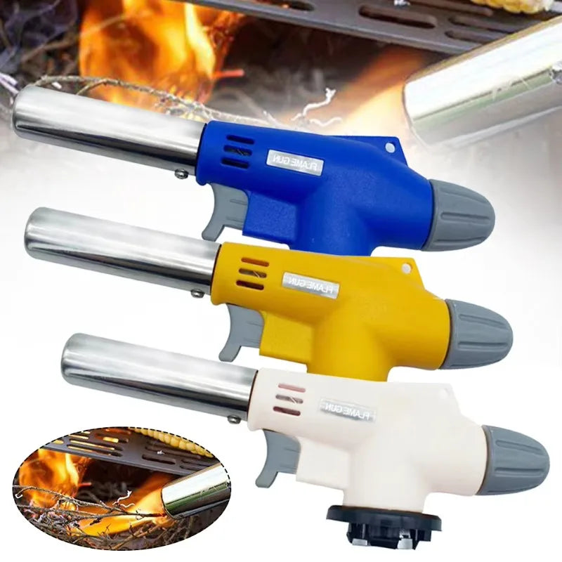 2023NEW Torch Cooking Natural Gas Welding Burner Heating Welding Gas Burner Flame Gas Torch Blow for BBQ