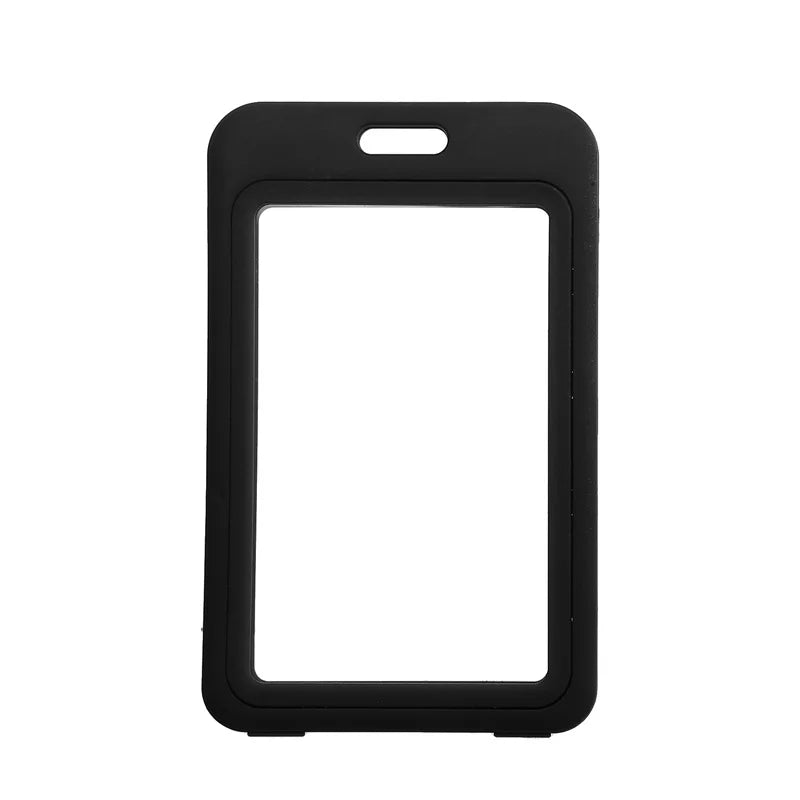1 PCS Transparent Work Card Badge Holder Office Staff Employees ID Card Clear Pass Name Work Card Cover Case Sleeve with Lanyard