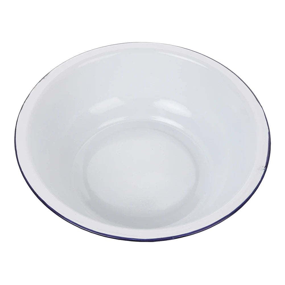 Enamel Basin Mixing Bowls Large Deep Soup Dish Capacity Thickened Enamel Bread Pasta Dishes Wash Basin Kitchen Sinks