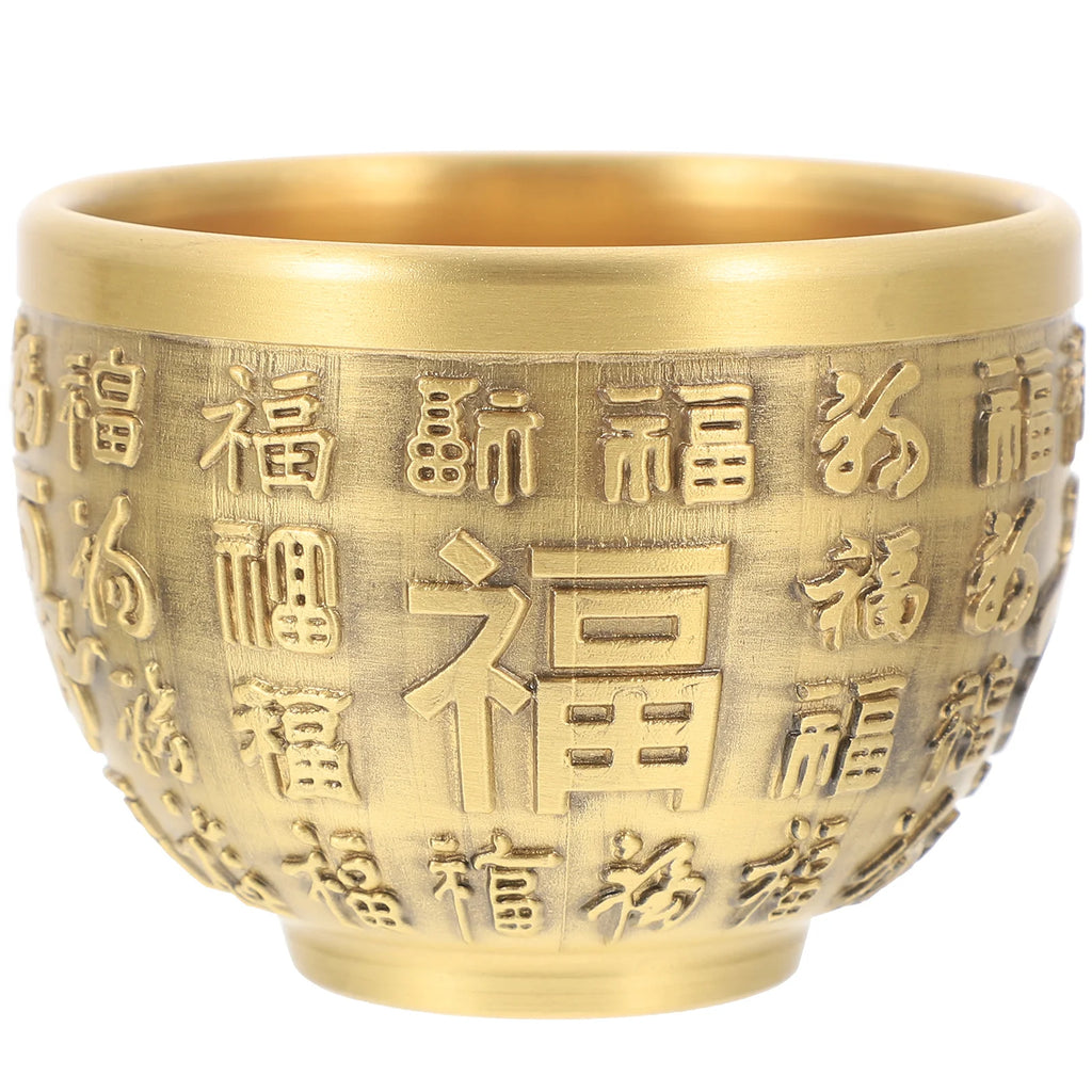 Brass Material Treasure Basin Bowl Desktop Decoration Home Kitchen Dining Bar Bowls Offering Bowl Candy Bowl Brass Bowl