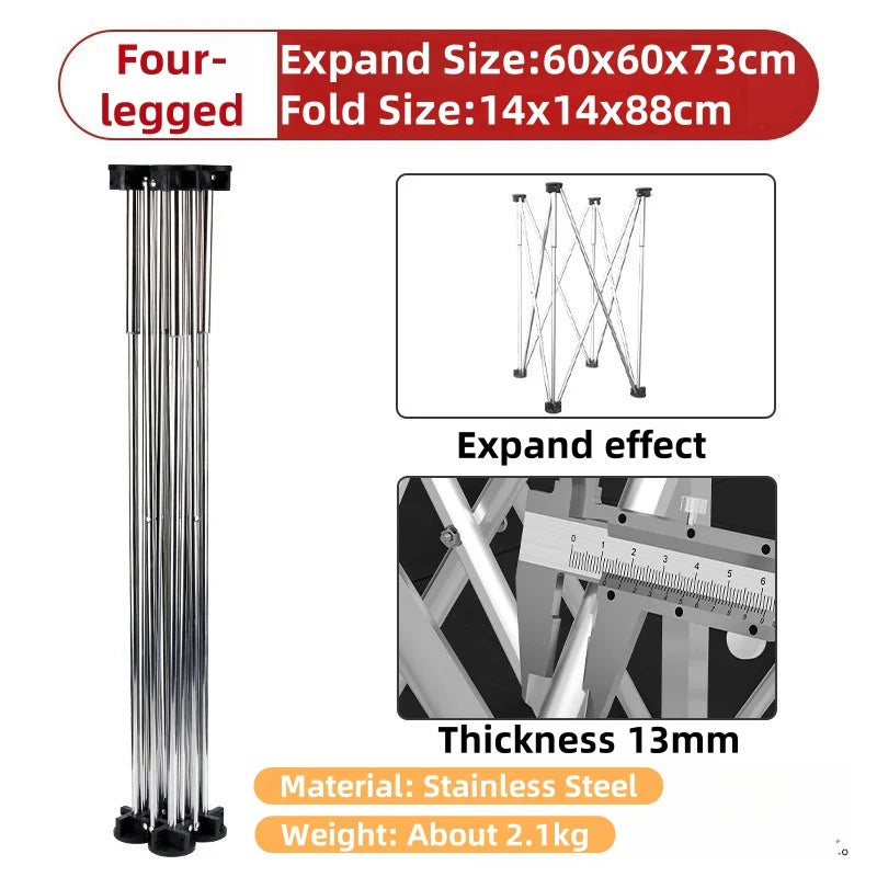 ALLSOME Strut Work Table Stainless Steel Portable Work Sawhorse Support Quick Telescopic Workbench Woodworking Tool