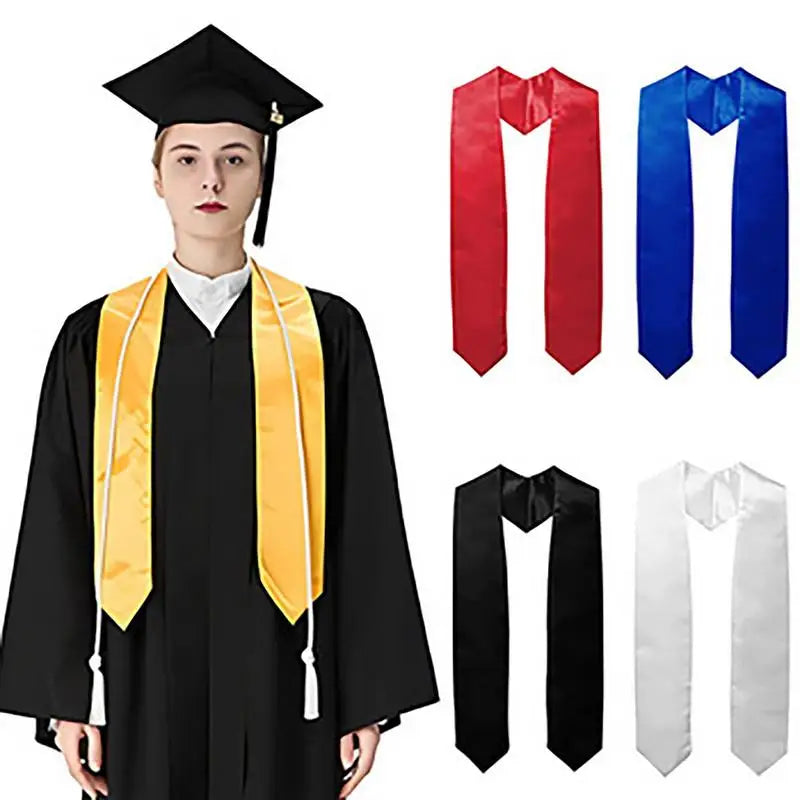 Graduation Stole Class of 2024 Adult Graduation Stole Sash Stoles Unisex Graduation Honor Stole With Trim for College Women