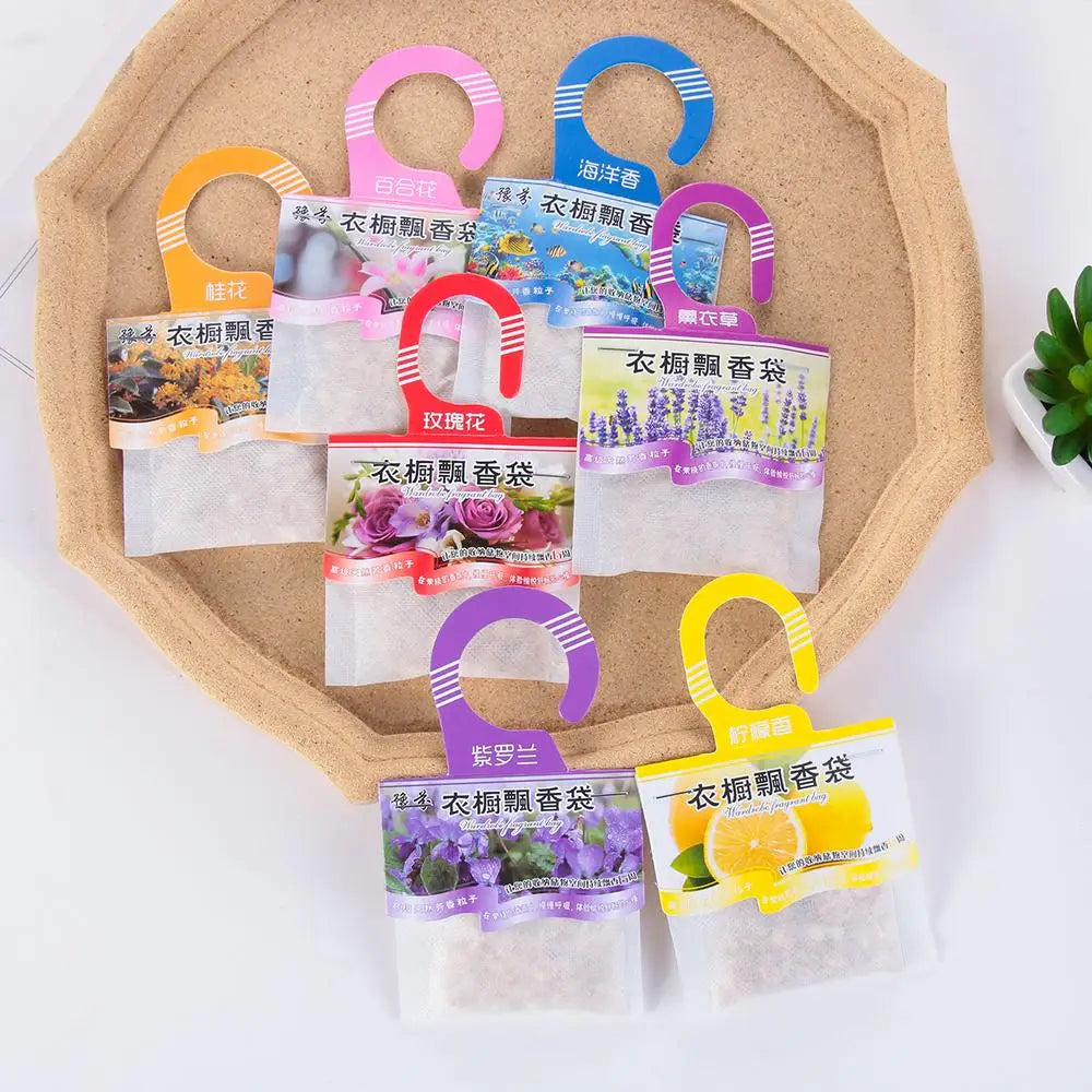Cabinet Air Fresheners Natural Fragrances Hanging Spices Bag Wardrobe Deodorizing Paper Sachets Aromatherapy Bag Home Spices Bag