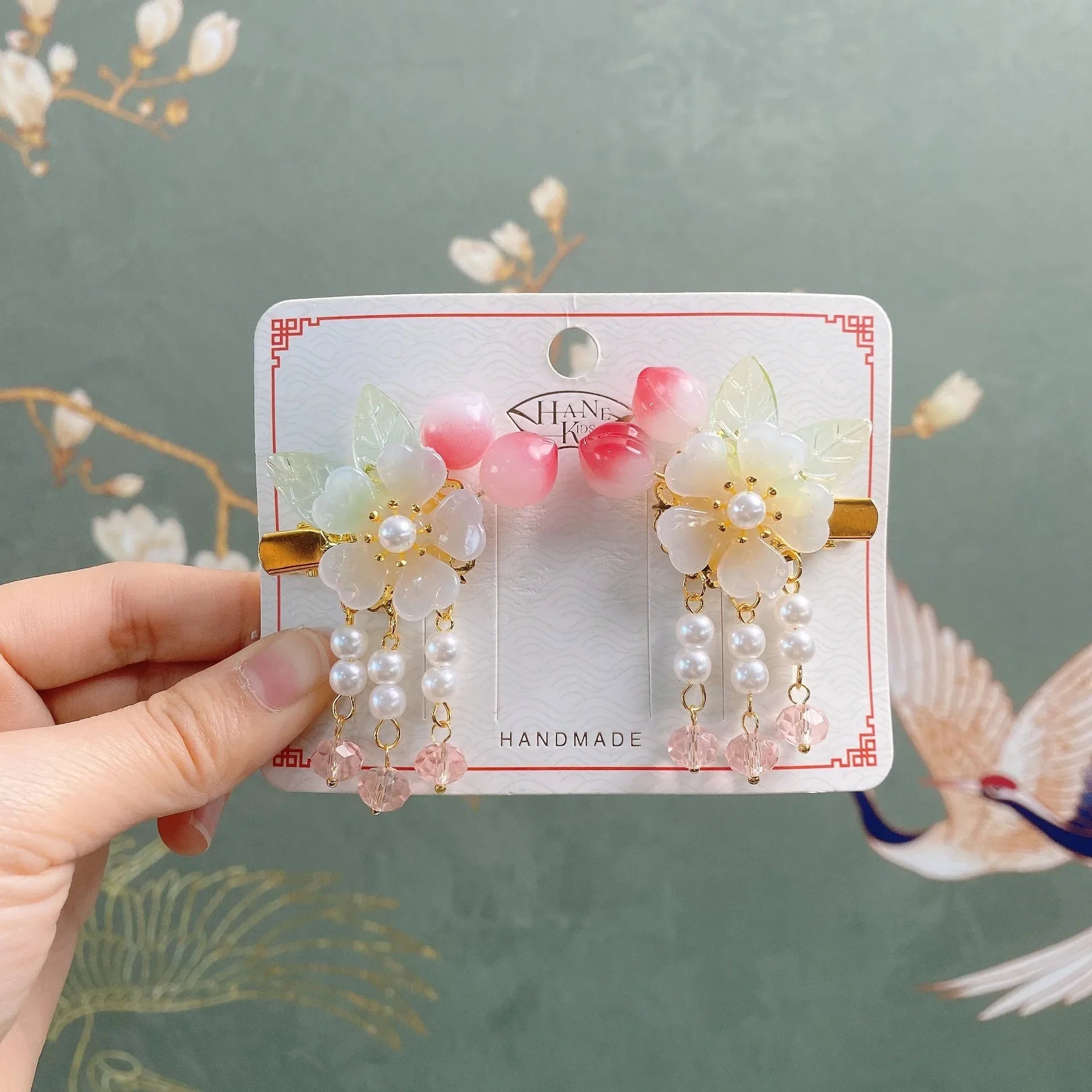 Children's Headwear Ancient Style Girl Hanfu Hair Bundle Wig Accessories Princess Dress Up Gift