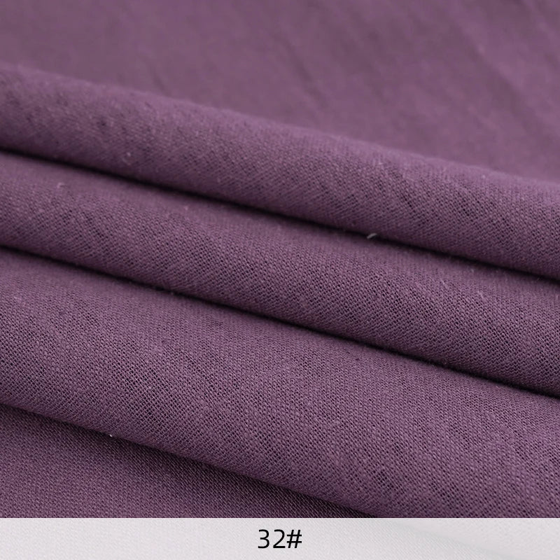 0.5/1/2 Yard Solid Color Cotton Linen Fabric Colorful Patchwork Seam Material DIY Curtain Home Textile Tablecloth Sewing Fabric