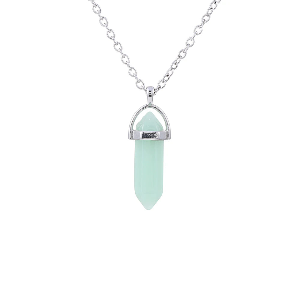 1Pc Irregular Rainbow Stone Natural Crystal Chakra Rock Necklace Golden Plated Quartz Pendant Nice Gift For Lover Friends