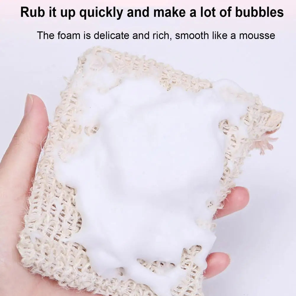 1-20pcs Natural Sisal Soap Bags Shower Bath Exfoliating Soap Saver Pouch Holder for Bath & Shower Use Soap Packaging Mesh Bags ﻿