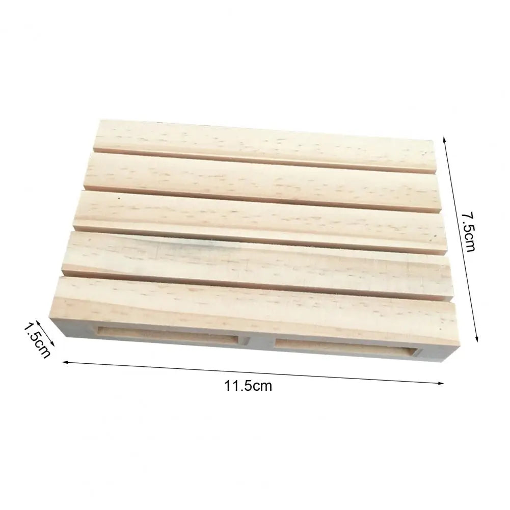 Pallet Coaster Food Mat Natural Wood Whiskey Cocktail Drinks Pallet Desktop Ornament Placemats Table Decoration