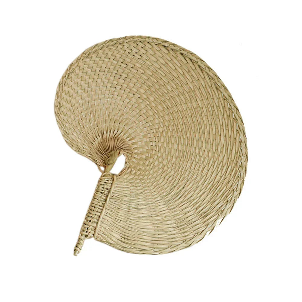 1/10PCS Hand Fans Hand Made Fan Rattan Decoration For Wedding Natural Palm Leaf Woven Fans Wall Art Decor Farmhouse Ornaments