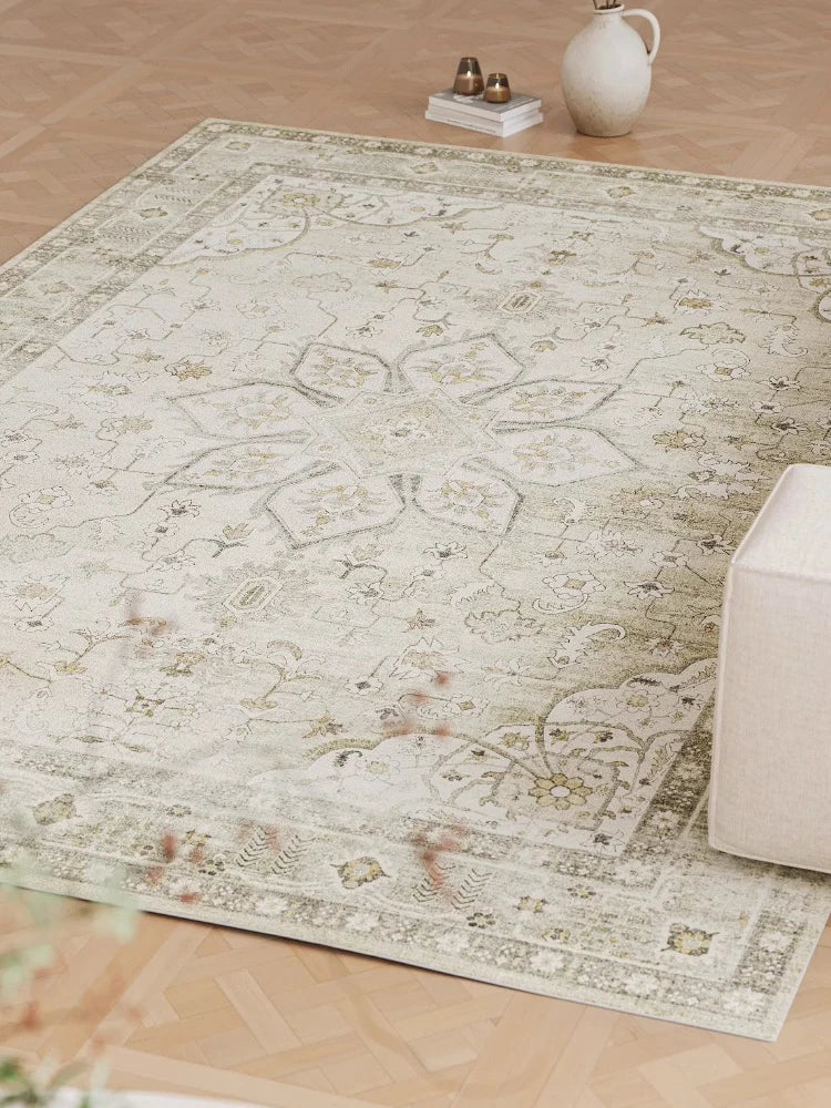 Artistic Persian Type Carpet Luxury Bohemian Decorative Rugs Comfortable Soft Living Room Carpets Machine Washable Bedroom Rug