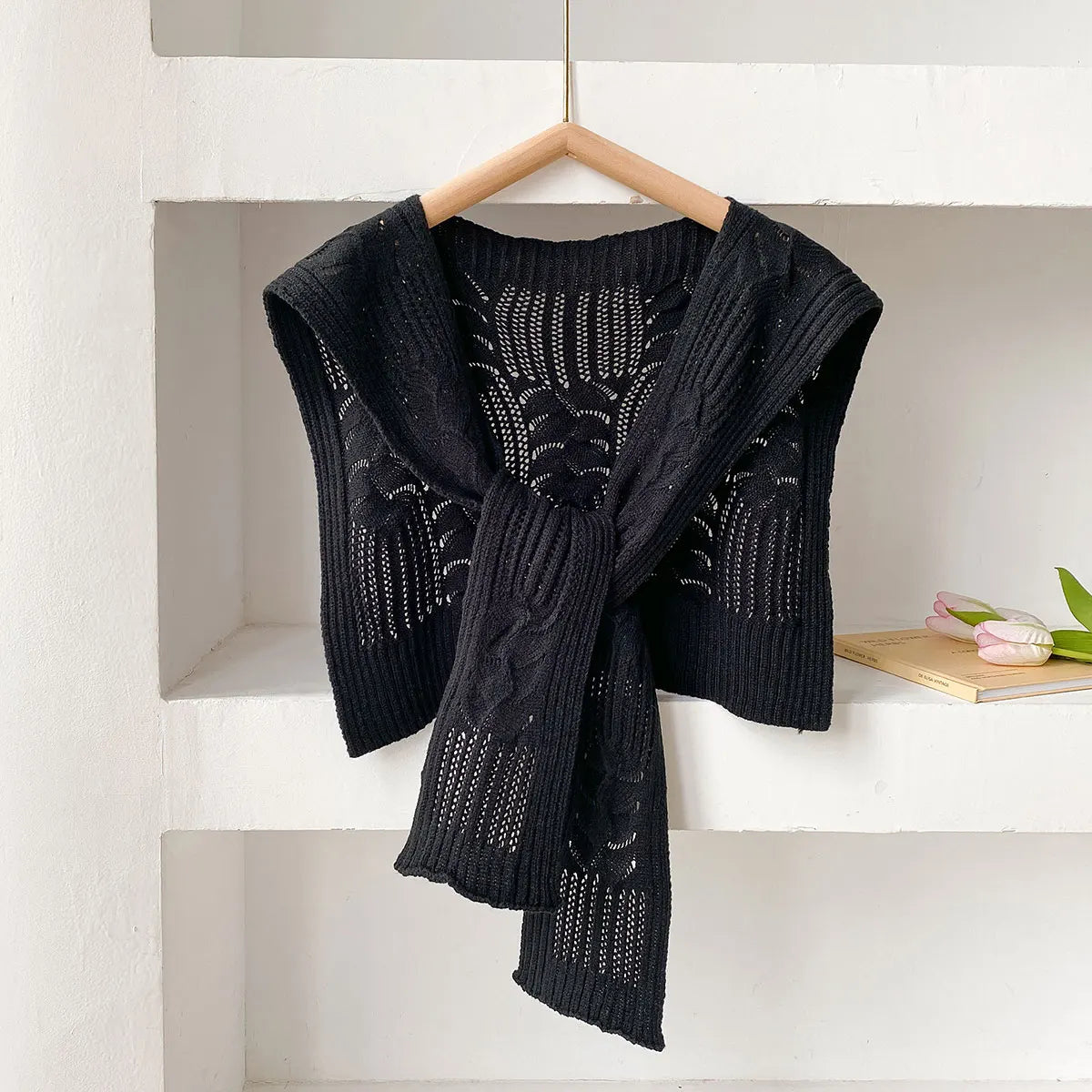 New Fashion Versatile Knitted Shawl Scarf Women High-end Capes With Shirts Fashion Thin Neck Protectors For Spring and Autumn