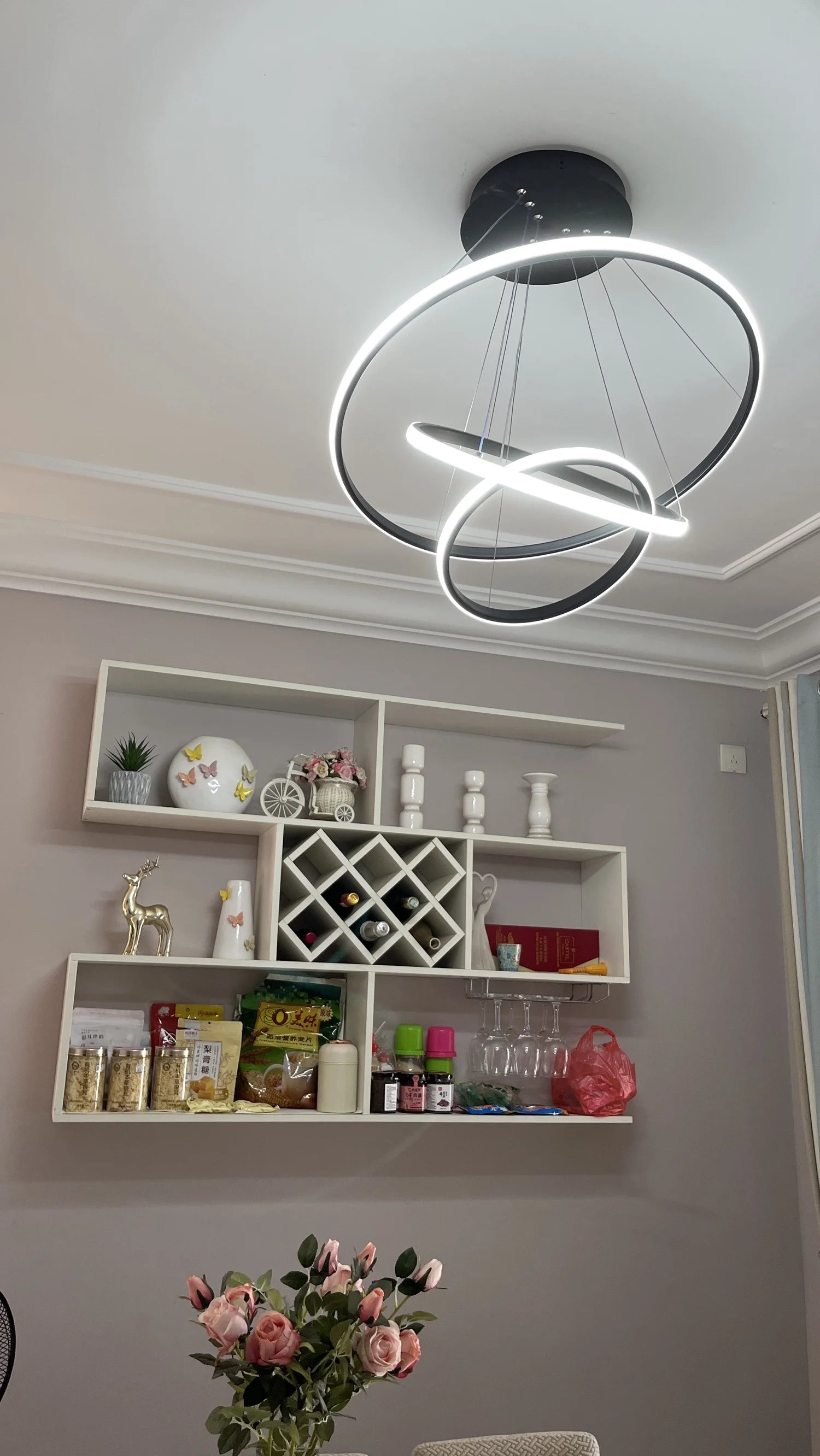 New Nordic minimalist and fashionable smart LED ceiling lights for bedrooms, living rooms, and main hall lights