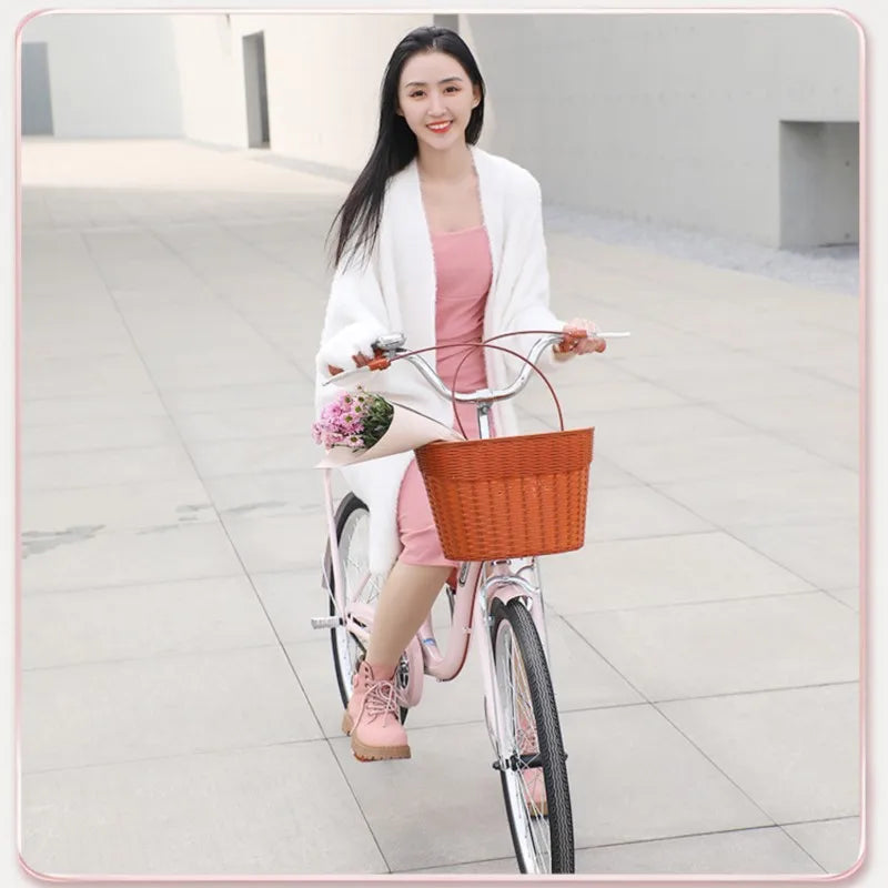 Bicycle Female Commuter Lightweight Bicycle For Work And Walking Solid Tire Regular 24 Inch 26 College Student Male Adult 2024