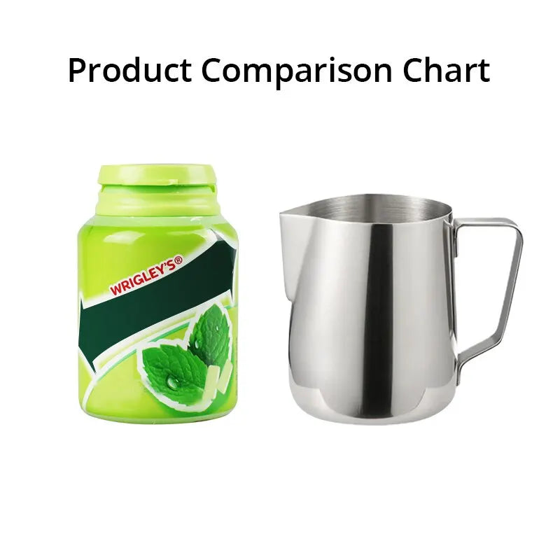 1Pc 150ml Silvery Stainless Steel Milk Frothing Pitcher Steaming Coffee Latte Frother Cup Cappuccino Milk Cream Froth Pitcher