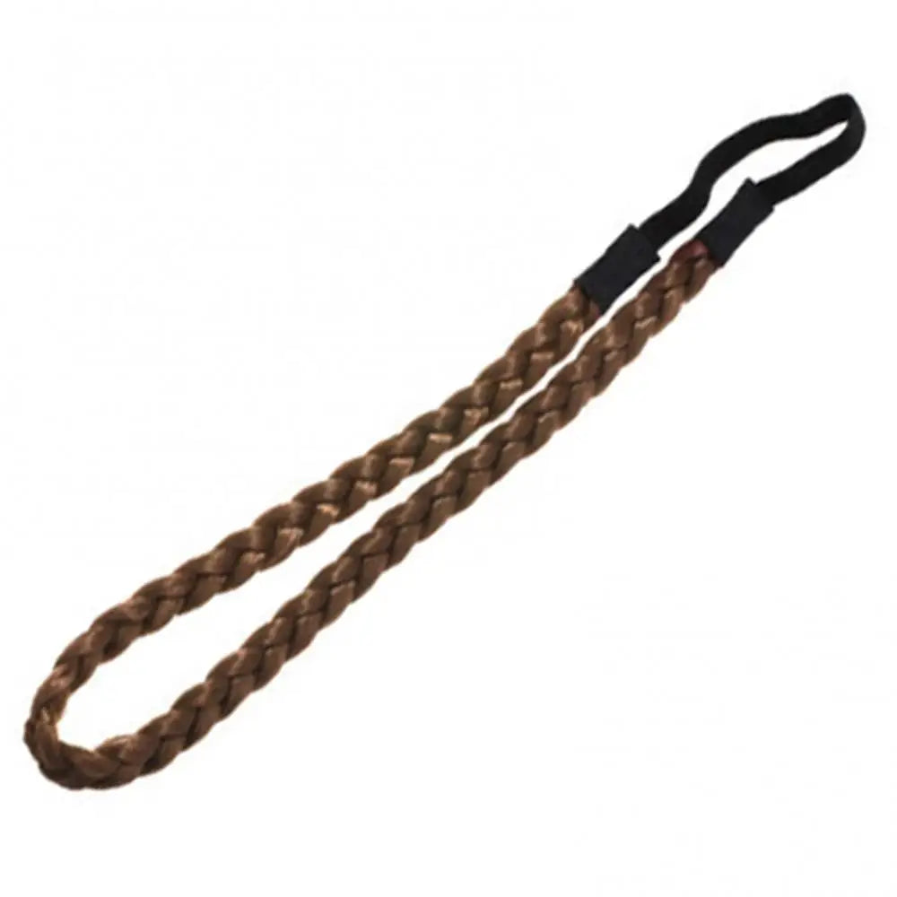 Women Vintage Bohemian Forehead Twist Braided Stretch Elastic Headband Hair Band