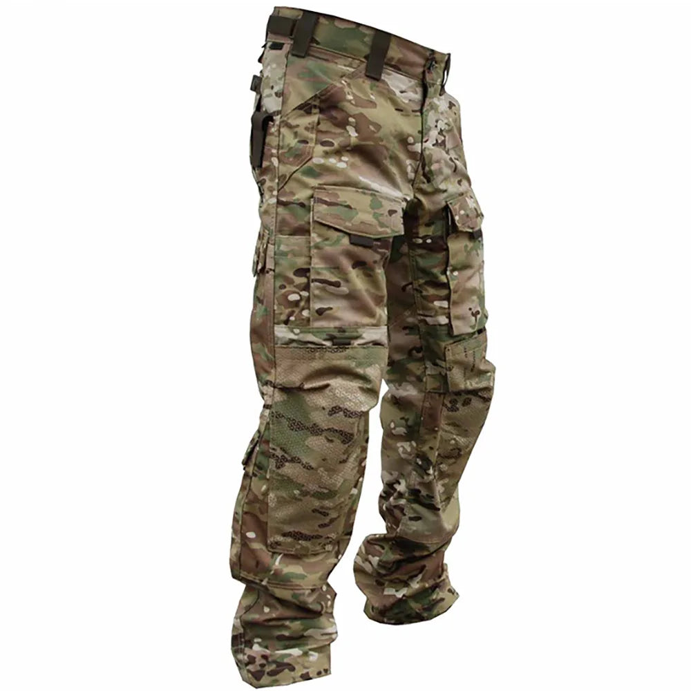 Field Combat Tactical Pants Men's Multi-pocket Multicam Camouflage Training Work Trousers Outdoor Hunting Hiking Cargo Pants
