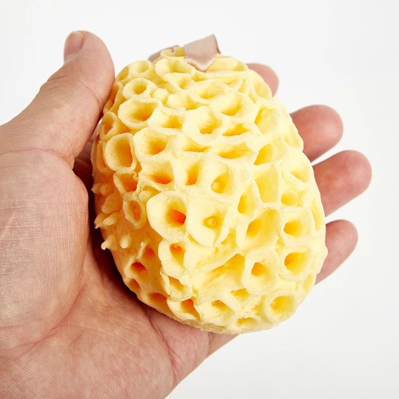 1PC M/L Natural Sea Wool Sponge Replacement Dead Skin Remover Cleaning Foam Washing Massager Pouf Shower Exfoliating Sponge Body