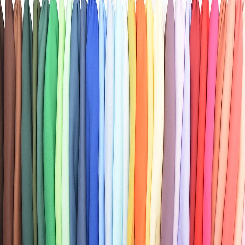 Soft Lined Cloth Fabric for Dresses and Kids' Shirts Cloth, Summer Cotton High-Count Thin 60s, 140x50cm