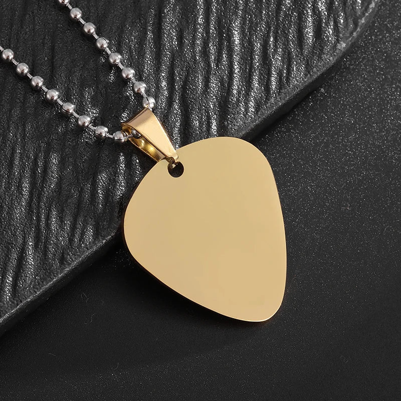 Stainless Steel Classic Geometric Polygonal Black Square Natural Stone Necklace Pendant for Men Fashion Casual Punk Jewelry Gift