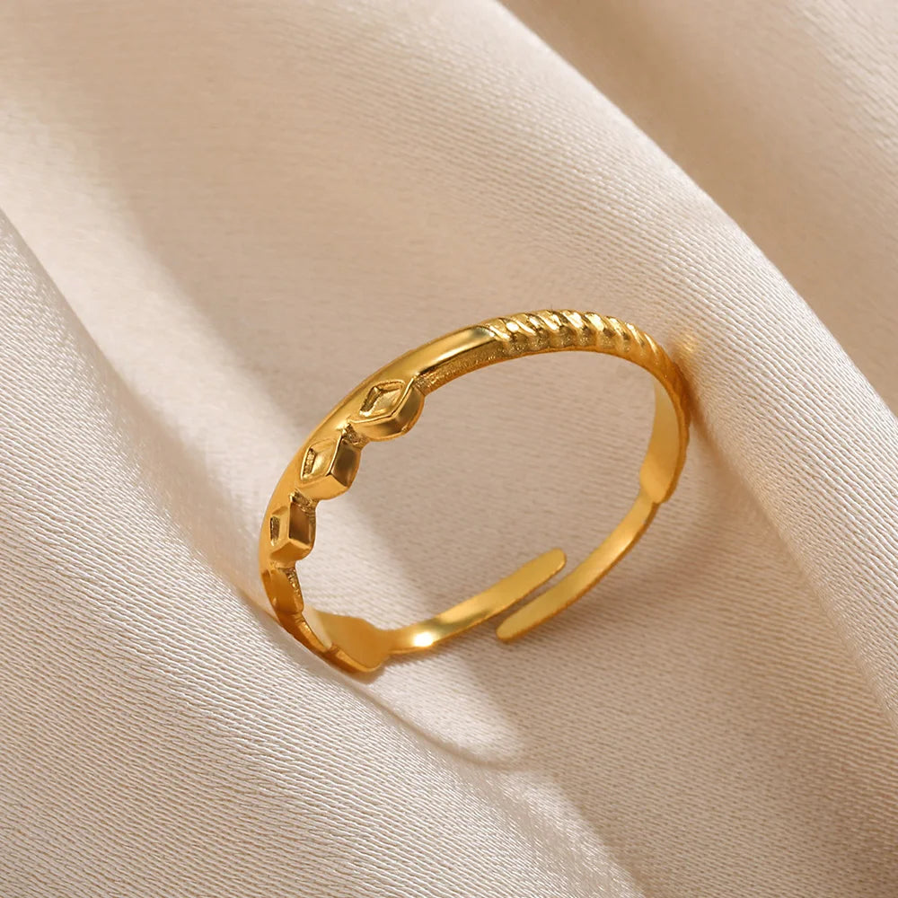 Retro Stainless Devil's Eye Rings For Women Men Punk Sun Adjustable Opening Ring Hipster Minimalist Round Heart Ring Jewelry New