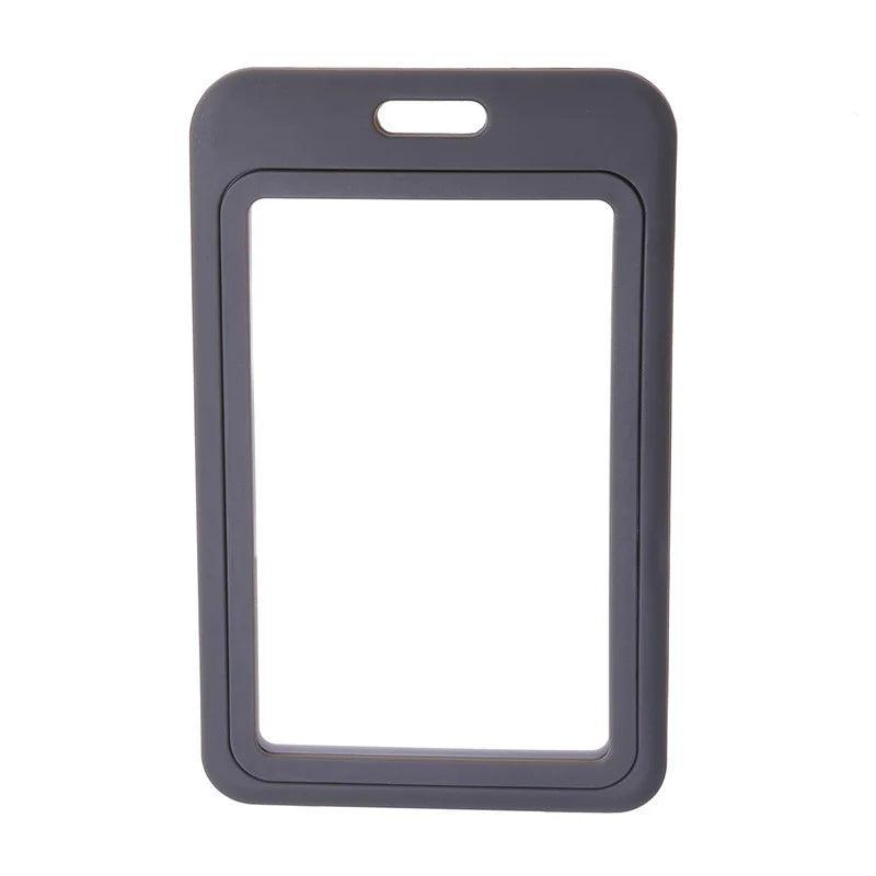 1 PCS Transparent Work Card Badge Holder Office Staff Employees ID Card Clear Pass Name Work Card Cover Case Sleeve with Lanyard