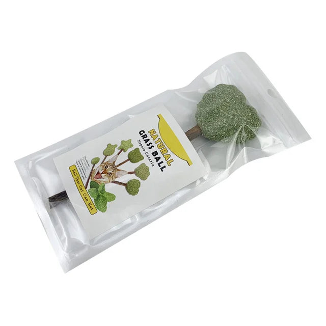 Cute Shape Fresh Cat Catnip Toys Cat Mint Natural Safety Edible Cute Shape Pet Mint Lollipop Catnip Ball Cat Toy Clean Teeth