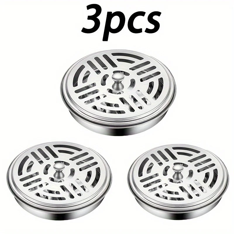 Stainless Steel Mosquito Coil Holder - Fireproof & Scald-Resistant, Perfect for Home & Office Decor, Ideal for Dorm & Apartments