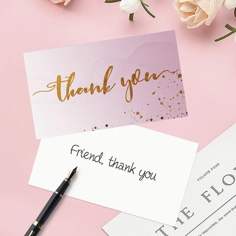 20/50/100pcs Thank You Card Gift Packaging Decor Card Wedding  Festival Party Gifts Card Invitation Card Business Label Tag Card