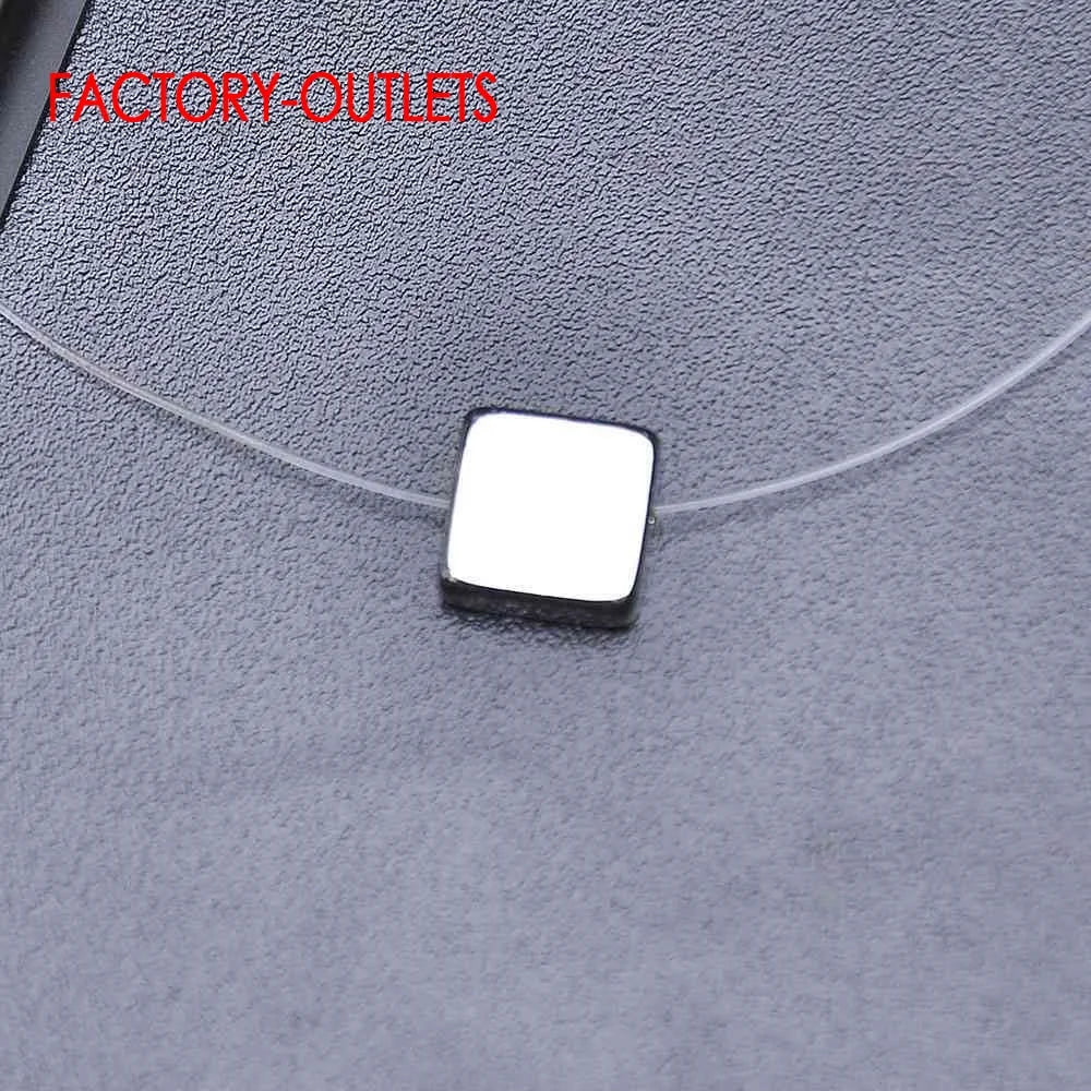 Big Sale 925 Sterling Silver Chokers Necklace Cubic Zircon Pearl CZ Round Heart Cross Moon Square Transparent Fish Line Jewelry
