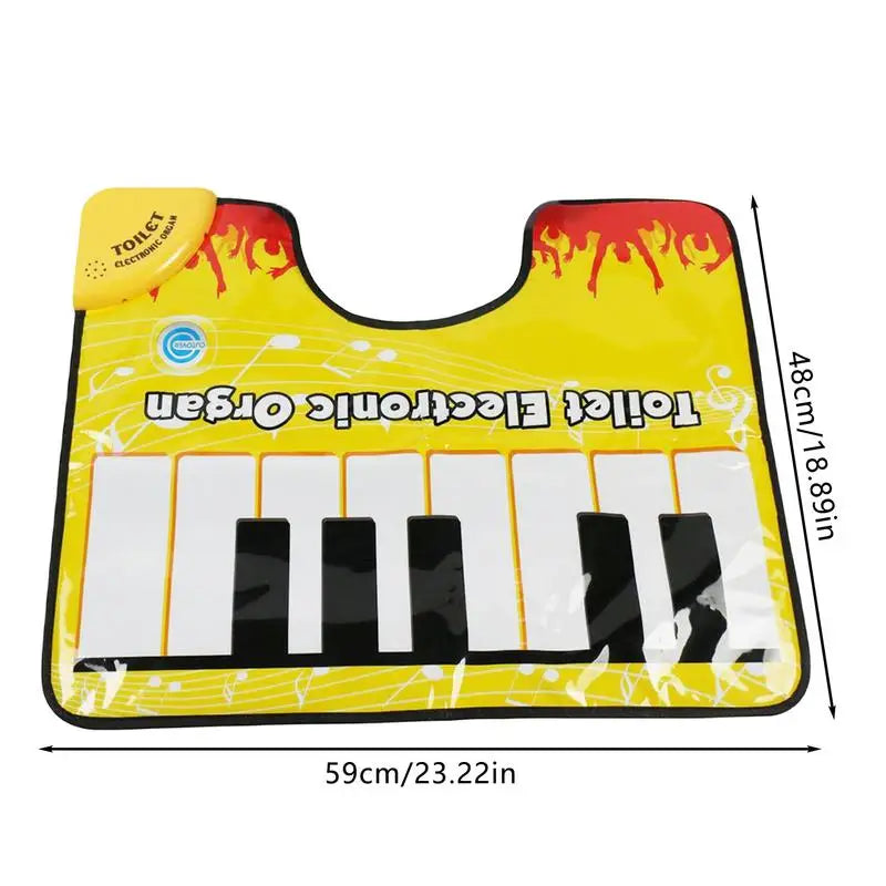 Toilet Mats For Bathroom Creative Toilet Piano Carpet Mat Gags & Practical Joke Toys For Boys Girls Kid For Toilet Bathroom Dorm