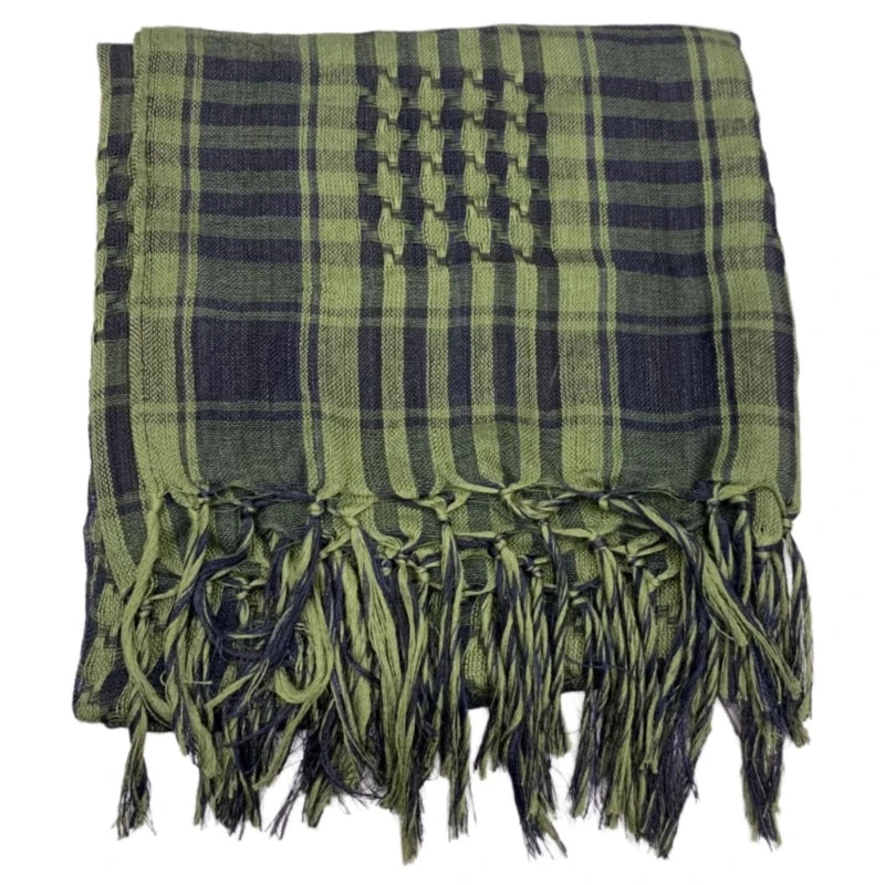 Classical Headwrap Shemagh Scarf for Sun Protections Arab Keffiyeh Headscarf Arabian Dubai Headcover Ethnic Hijab Shawl