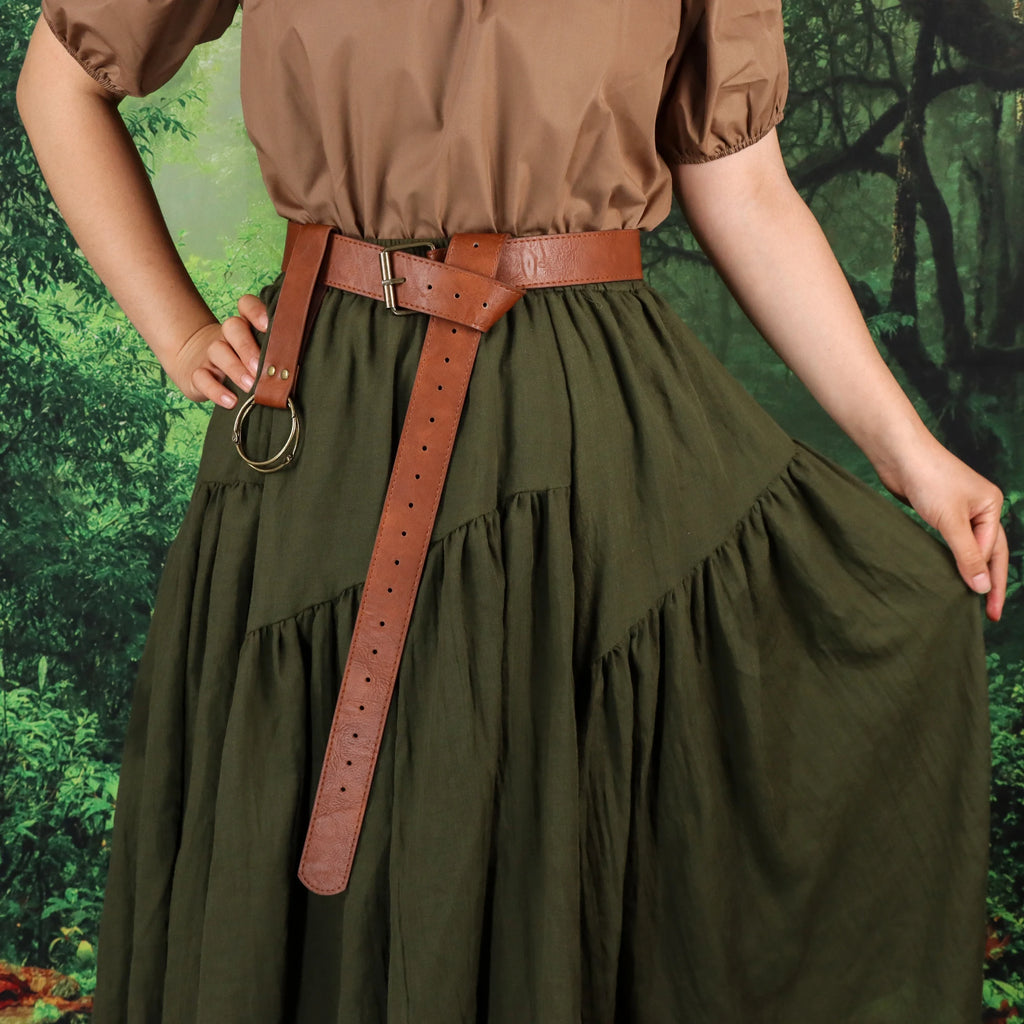 Medieval Plain leather belt waist accessory PU Belt From The Renaissance Era Medieval Viking Skirt And Hiking Accessories
