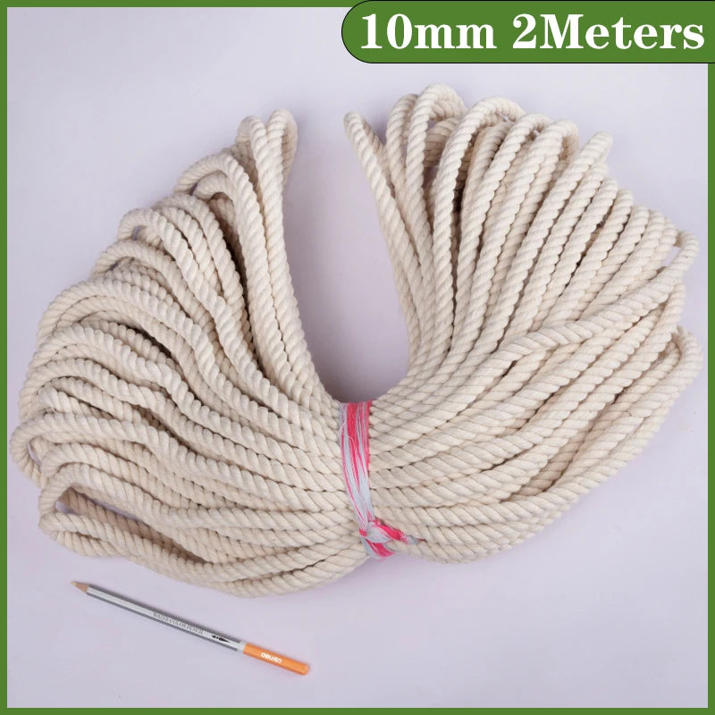 Natural Vintage Jute Rope String 1/2/3/4/5/6/8/10mm DIY Jute Cord  Twine Ribbon Crafts Sewing Handwork Gift Wrap Home Decoration
