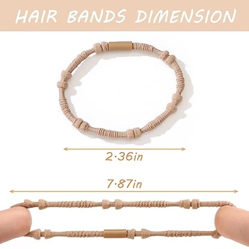 20 pieces of Bohemian headbands, brown bracelet headbands suitable for thick or thin hair, used for fixing ponytails
