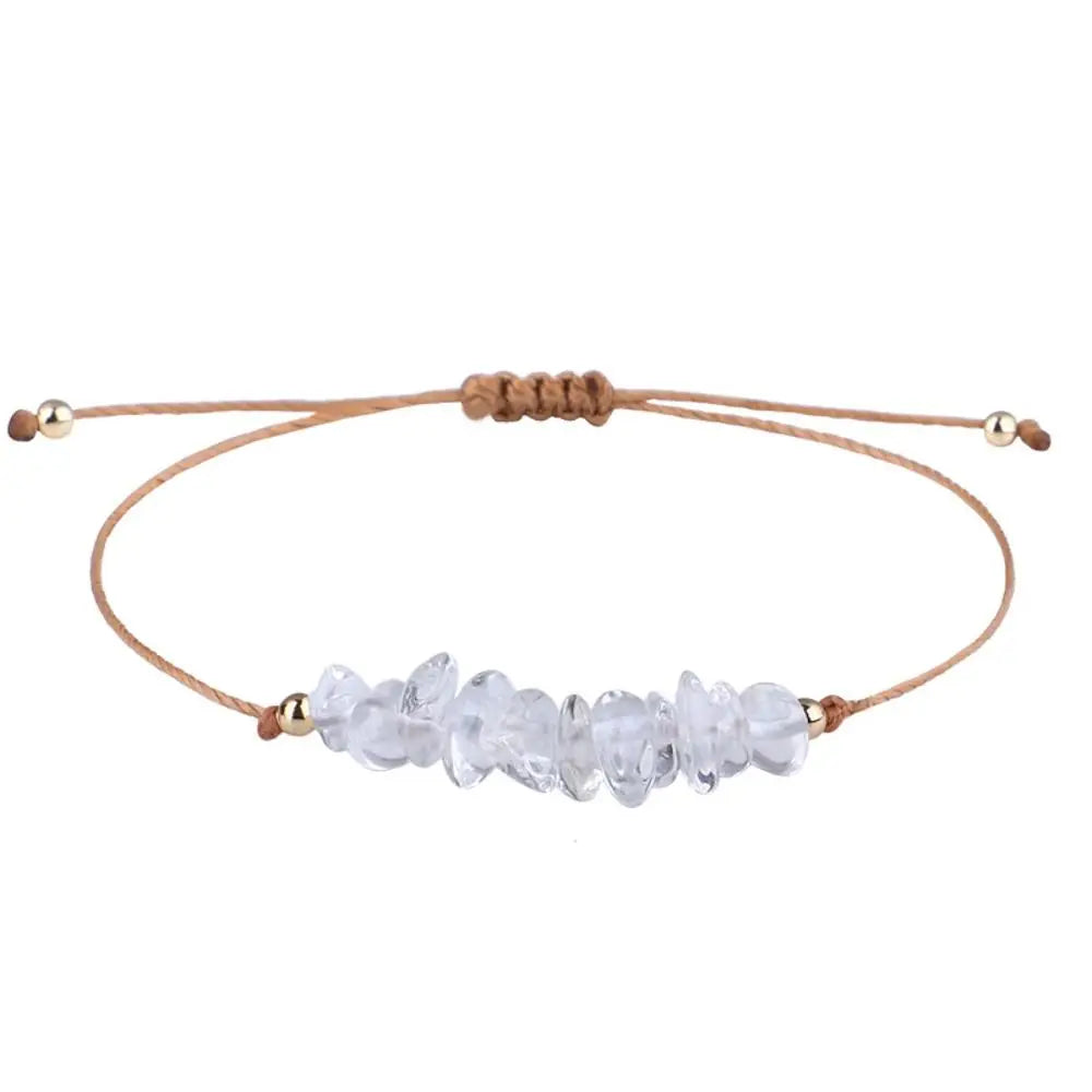 Natural Stone Amethysts Fluorite Bohemia Bracelet Crystal Gravel Bracelets Beach Body Jewelry Women Jewelry Accessories