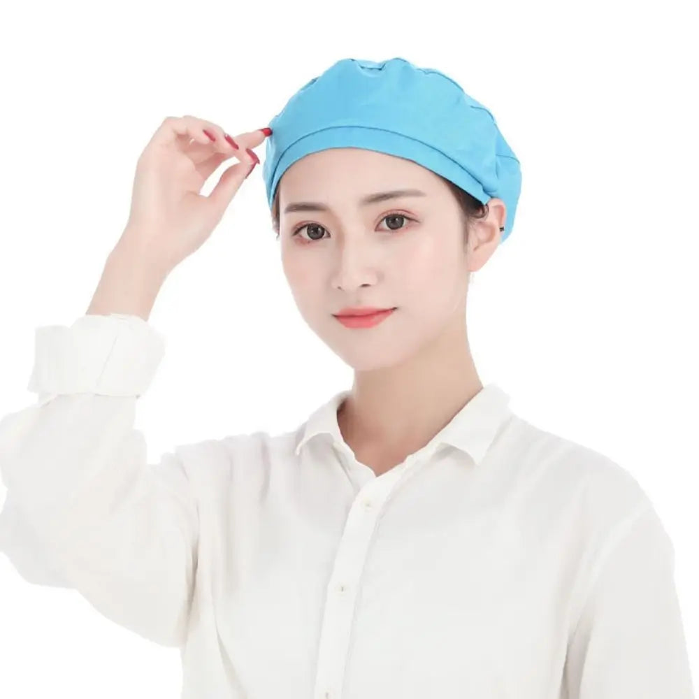 Cloth Work Hat Chic Work Wear Breathable Chef Hat Smoke-proof Dust Hair Nets Cap Hotel Restaurants