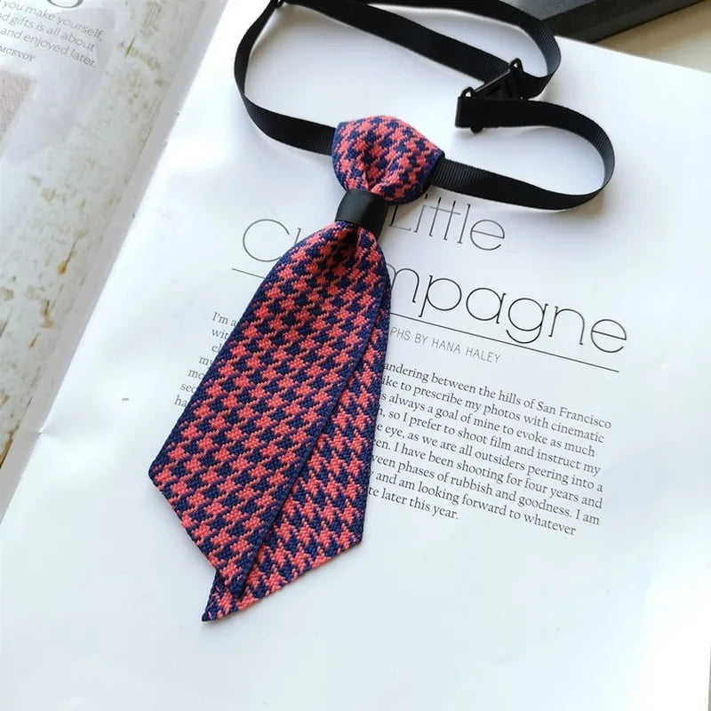 Simple Slim Neck Tie Bowtie Men's Women's Business Dress College Style Shirt Bow Collar Flower for Womens Children Accessories