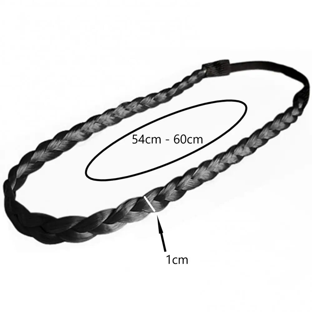 Women Vintage Bohemian Forehead Twist Braided Stretch Elastic Headband Hair Band